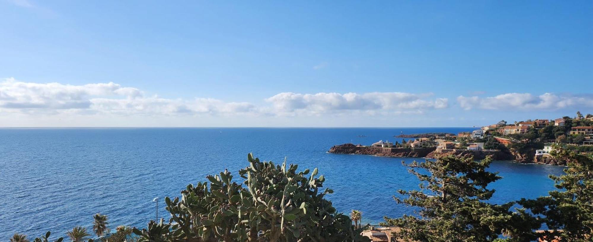 Petit Paradis Vue Mer- Plage Et Calanques A 3 Mn Saint-Raphaël Buitenkant foto